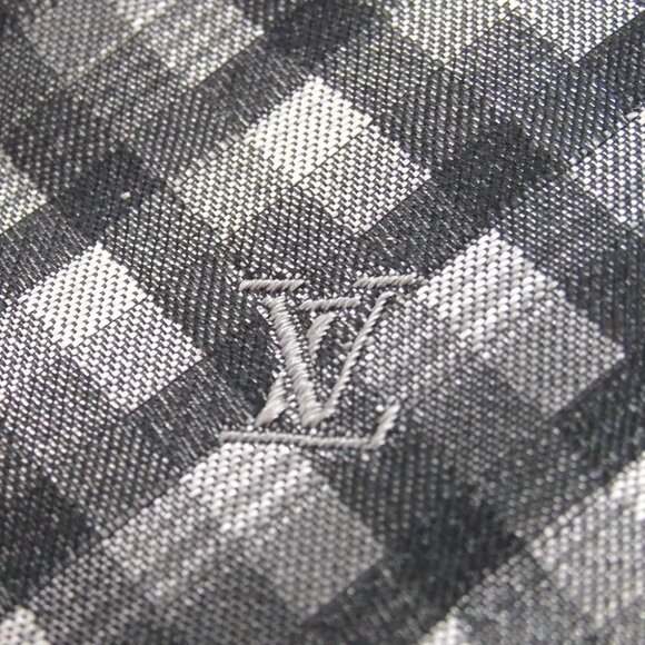 988136AP (S6) Louis Vuitton Tie Black Silk - Picture 10 of 14